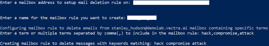 MAAD Inbox Rule Creation